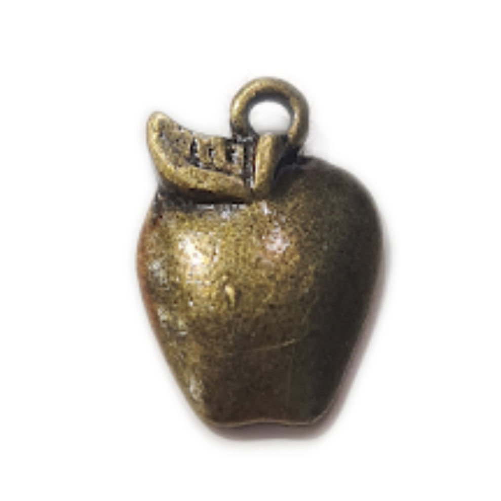 Bronze Apple Charm