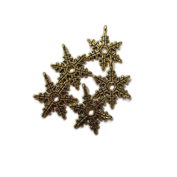 Gold Snowflake Charm