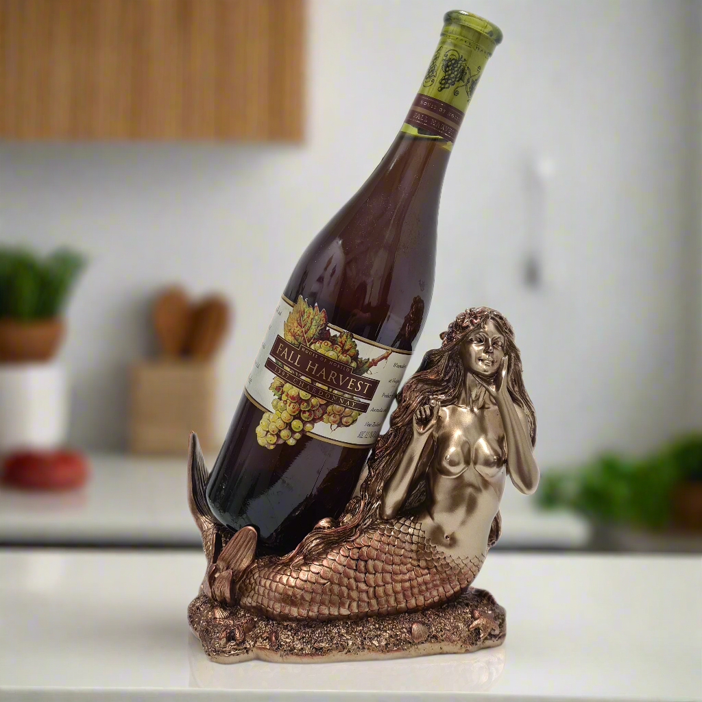 Mermaid Singing Wine Holder