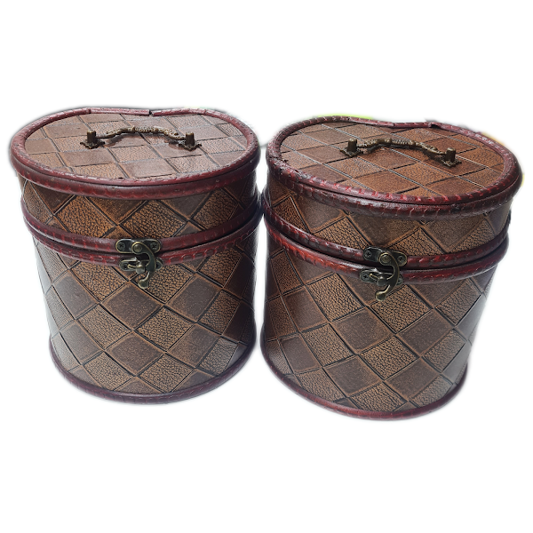 Large Heart Shaped Wooden Box With Square Design
