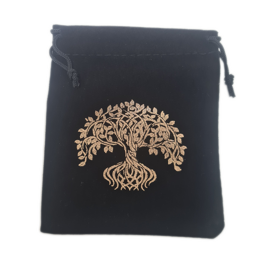 Tree of Life Velvet Drawstring Pouch