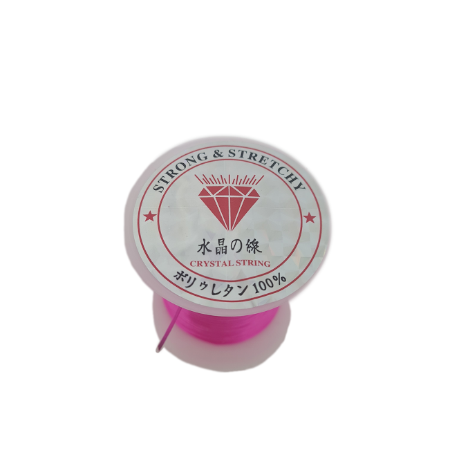 Dark Pink Crystal Stretch String