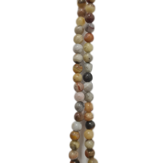 4mm Crazy Lace Agate Beads