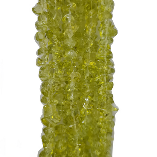 Yellow Glass Chip Beads