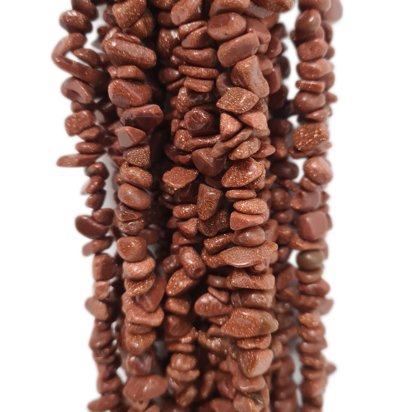 Goldstone Chip Bead Strand