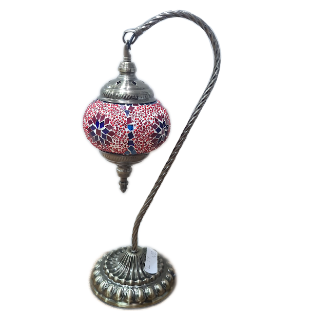 Turkish Mosaic Swan Lamp Tall TL17