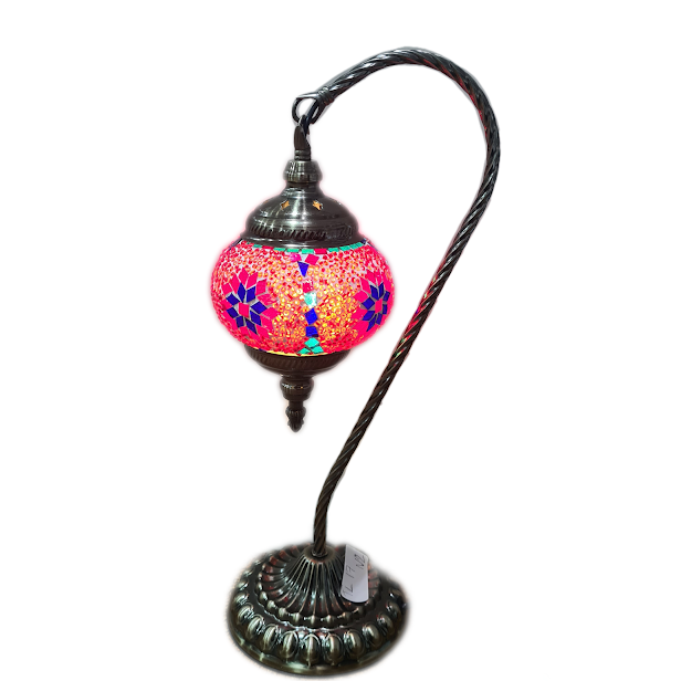 Turkish Mosaic Swan Lamp Tall TL17