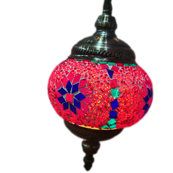 Turkish Mosaic Swan Lamp Tall TL17