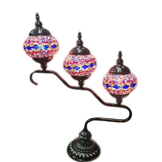 3 Globe Turkish Mosaic Lamp - TL40