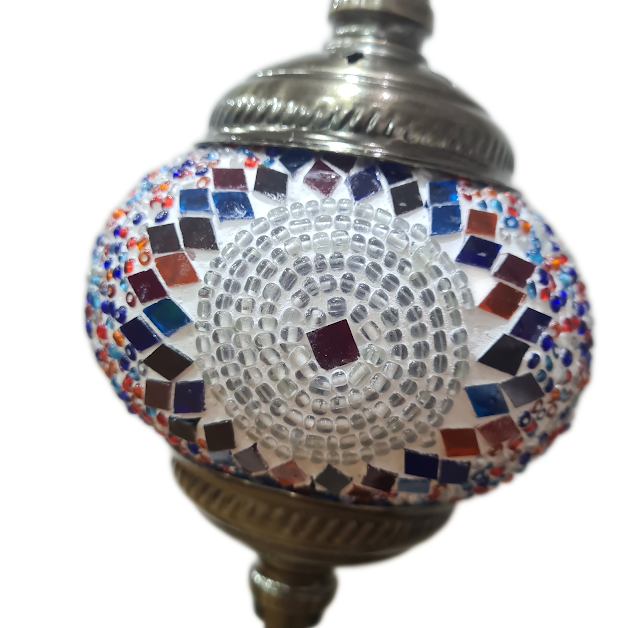 3 Globe Turkish Mosaic Lamp - TL40