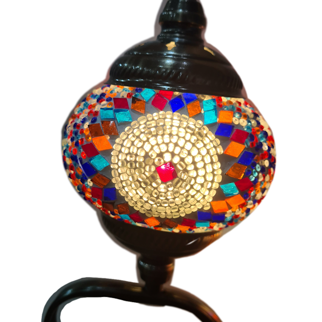3 Globe Turkish Mosaic Lamp - TL40
