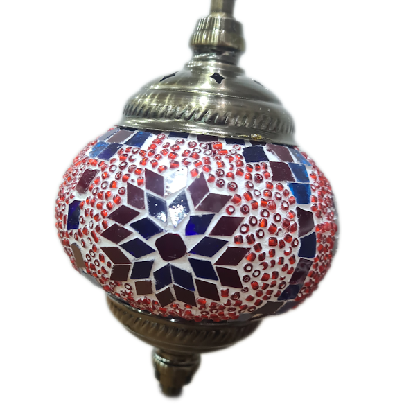 3 Globe Turkish Mosaic Lamp - TL40