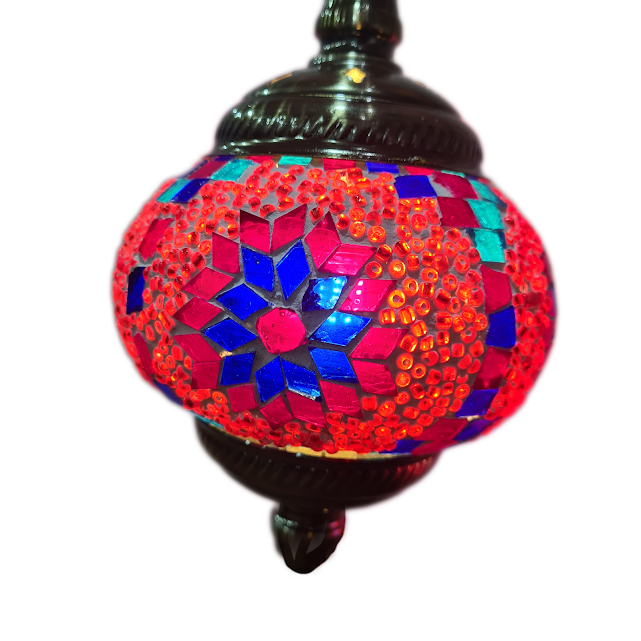3 Globe Turkish Mosaic Lamp - TL40