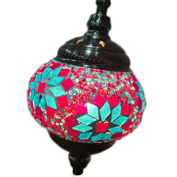 3 Globe Turkish Mosaic Lamp - TL40