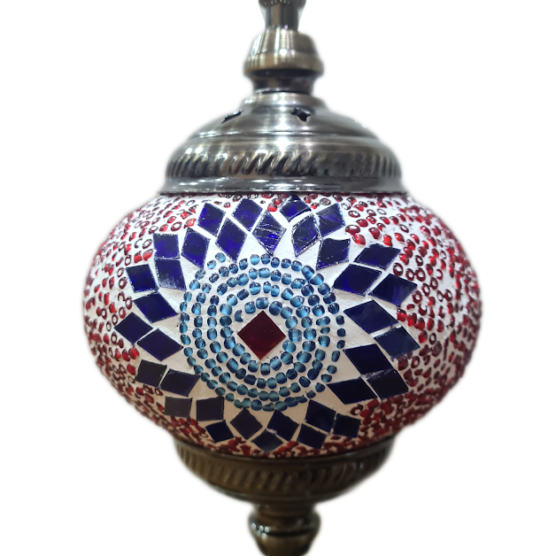 3 Globe Turkish Mosaic Lamp - TL40