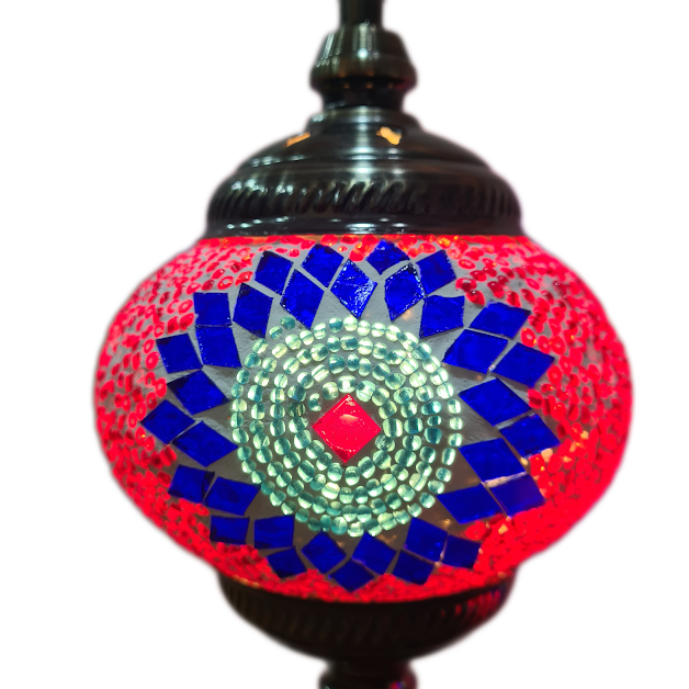 3 Globe Turkish Mosaic Lamp - TL40