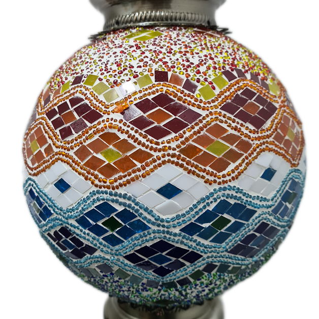 Large Globe Turkish Mosaic Lamp