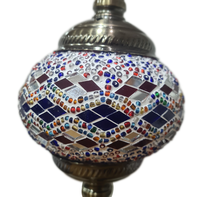 3 Globe Turkish Mosaic Lamp - TL29