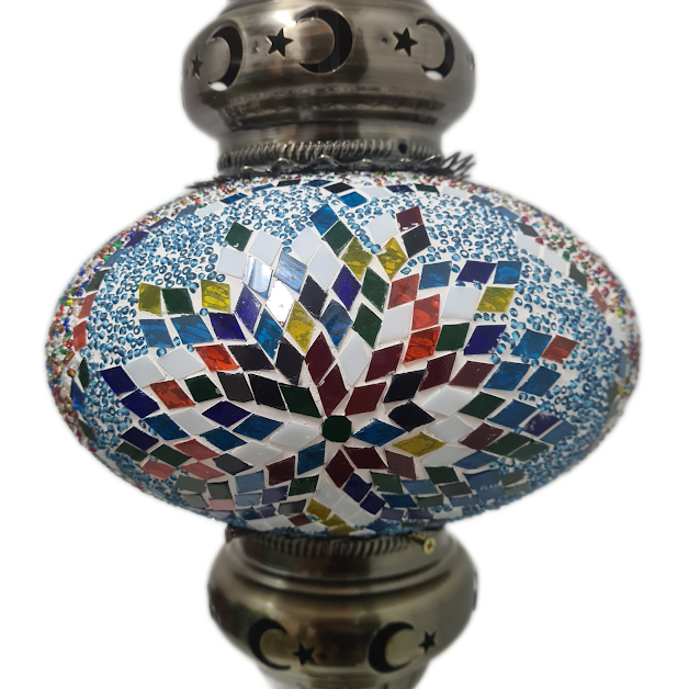 Large Globe Turkish Mosaic Lamp - TL25