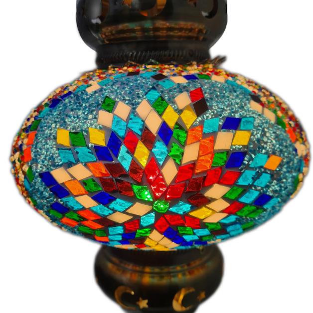Large Globe Turkish Mosaic Lamp - TL25