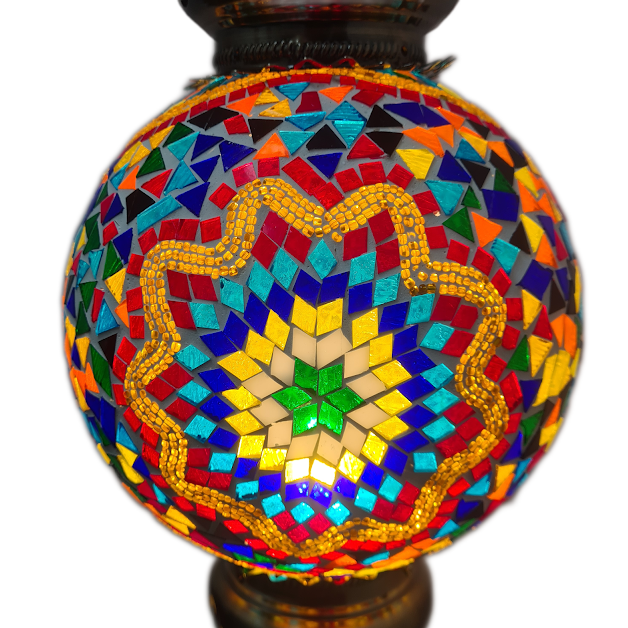 Large Globe Turkish Mosaic Lamp - TL20