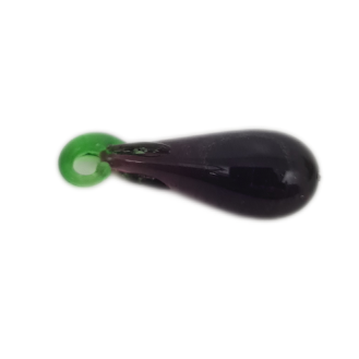 Egg Plant Lampwork Glass Bead