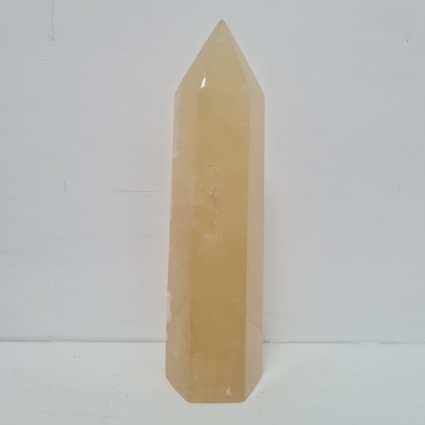 856g Honey Calcite Tower