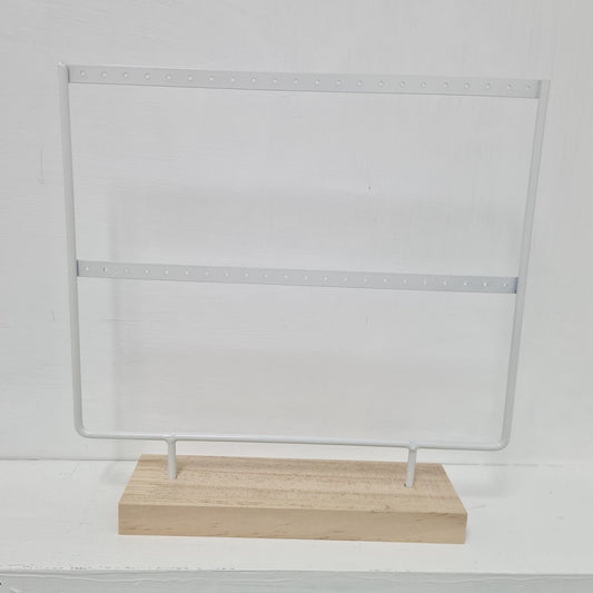 White Earring Display Stand