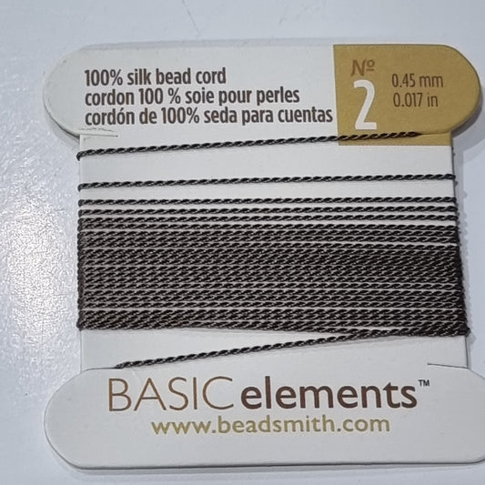 Beadsmith 100% Beige Silk Cord No2