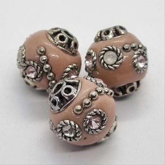 Pink Kashmiri Beads