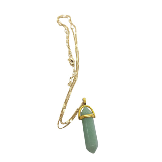 Green Aventurine Point Necklace