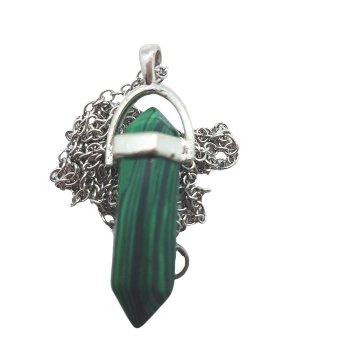 Dyed Malachite Point Necklace