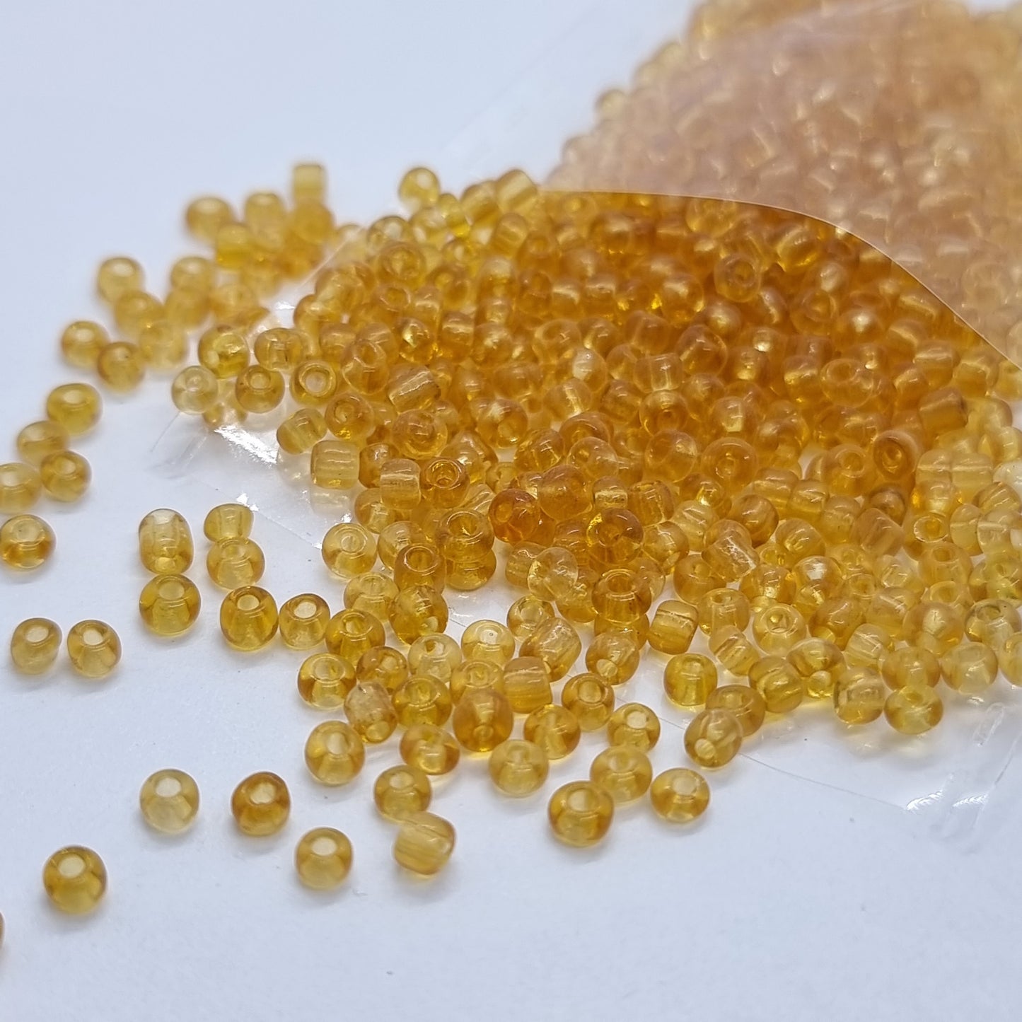 15g 12/0 Goldenrod Seed Beads