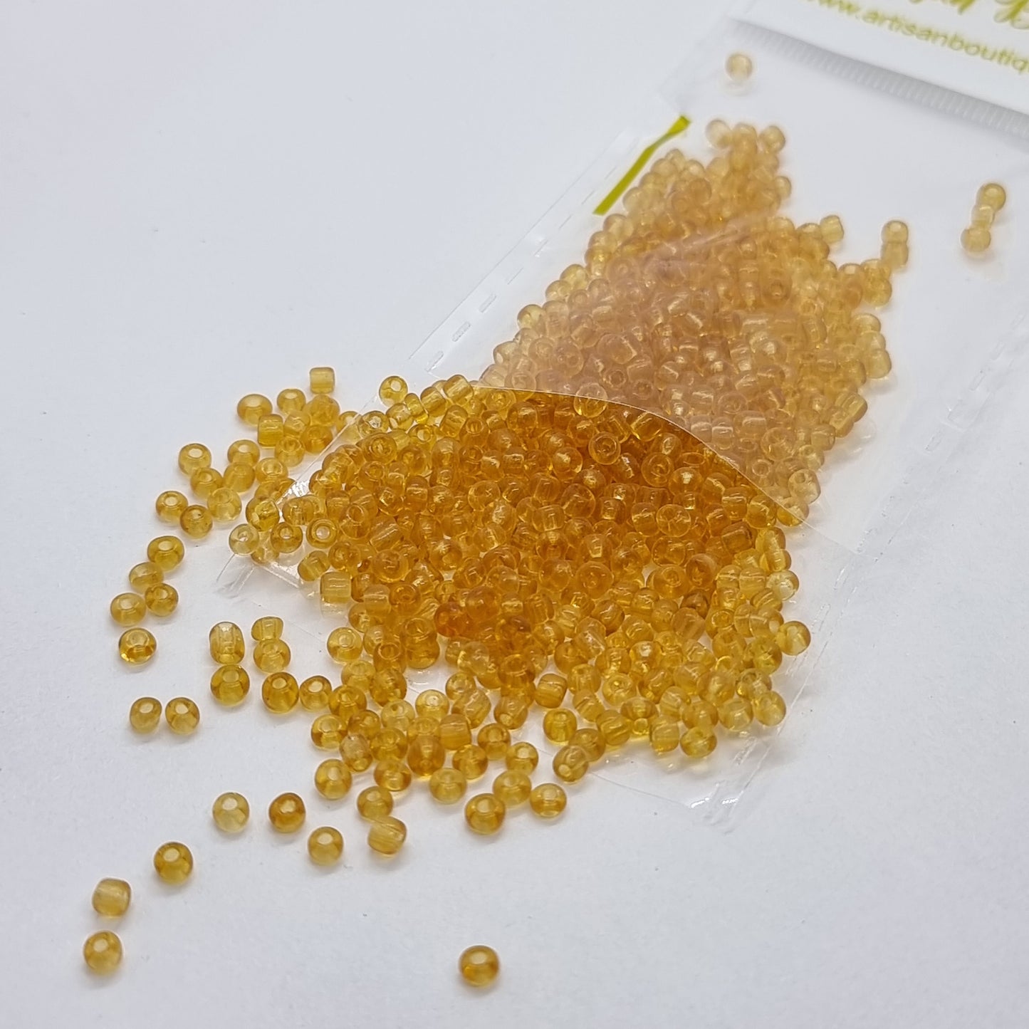 15g 12/0 Goldenrod Seed Beads