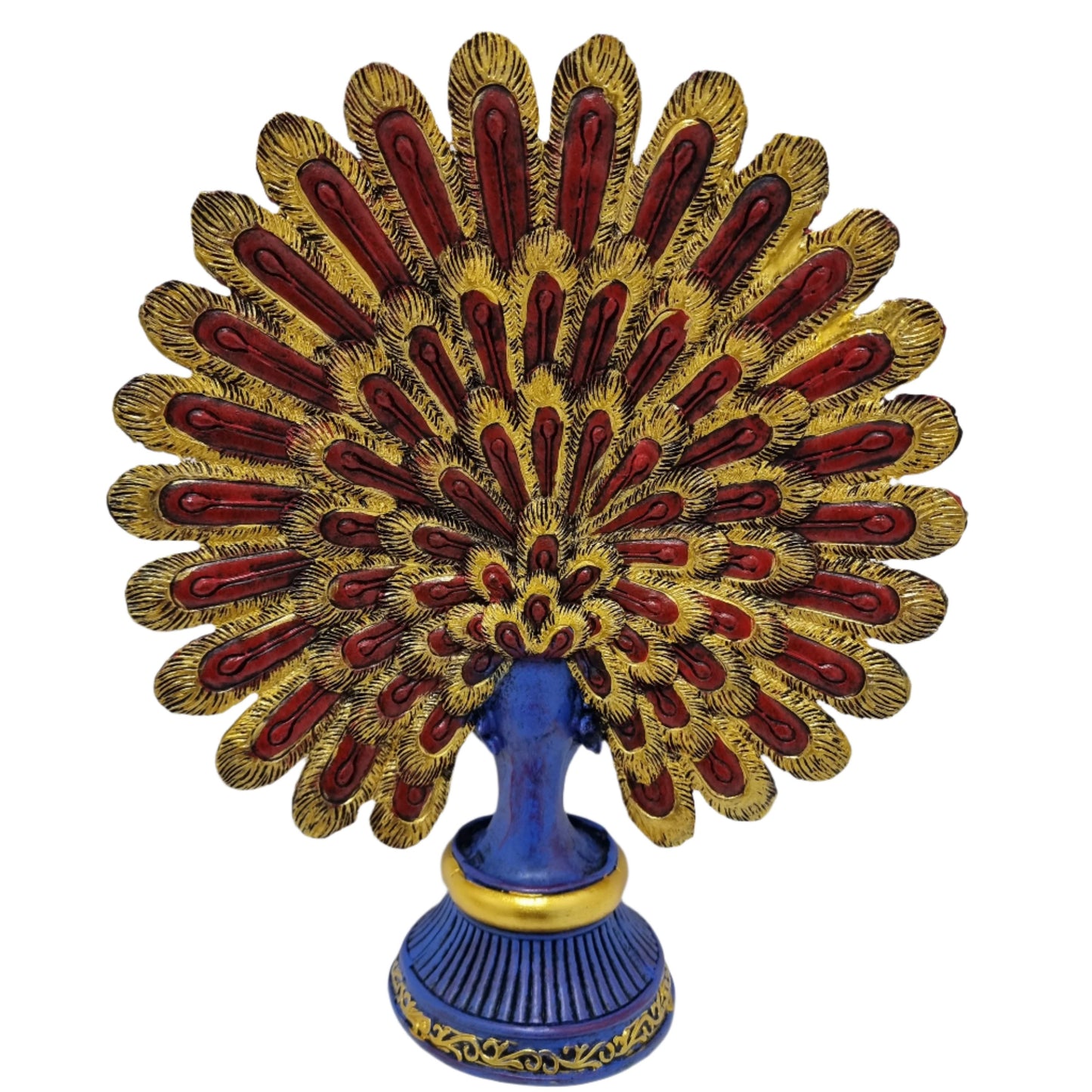Colourful Large Peacock Statue