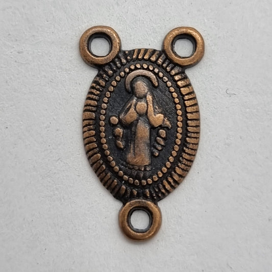 Copper Rosary Charm Connector