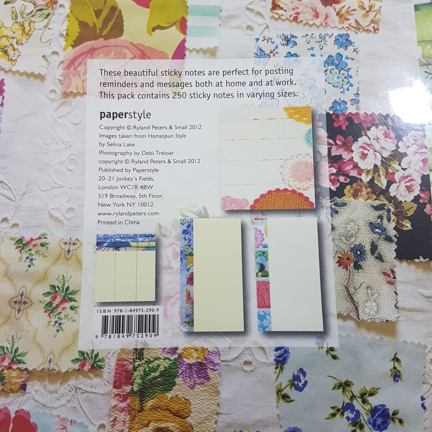 Homespun Style Sticky Notes