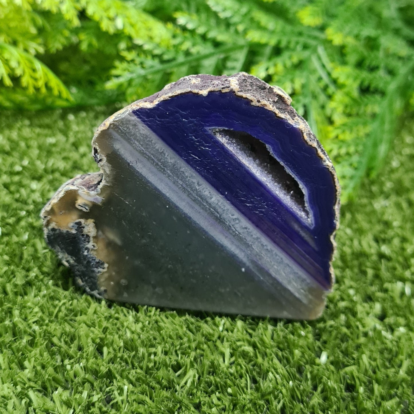 Agate Geode Dyed Purple