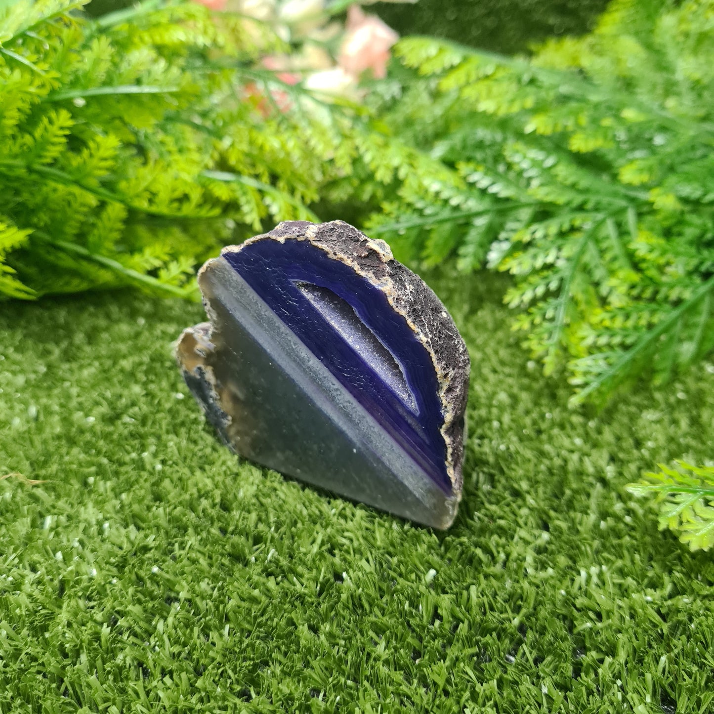 Agate Geode Dyed Purple