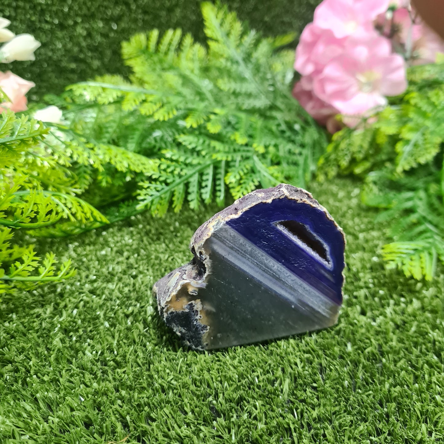 Agate Geode Dyed Purple