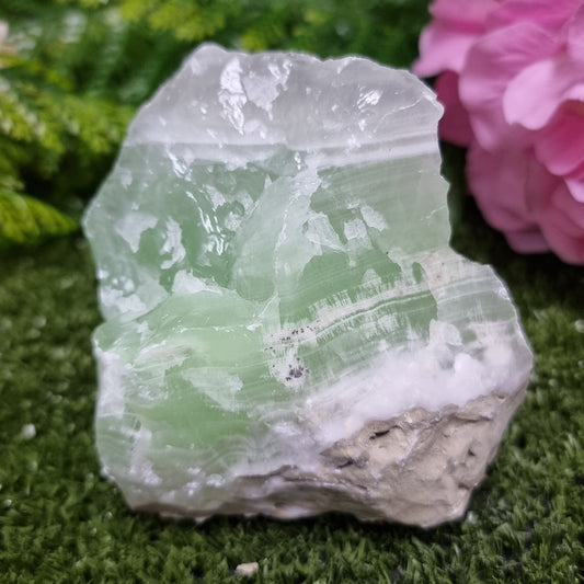335g Large Green Calcite Rough Piece