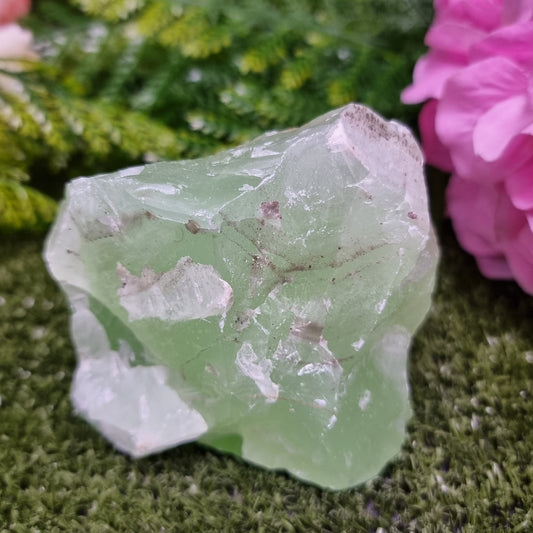458g Large Green Calcite Rough Piece