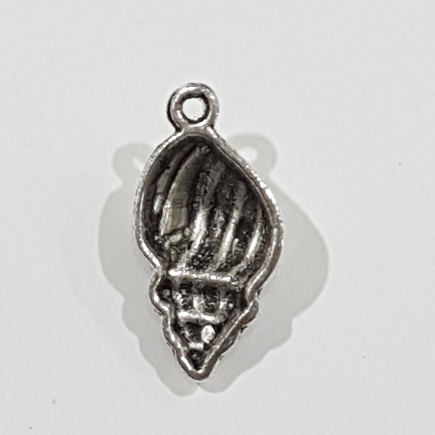 Dark Silver Shell Charm