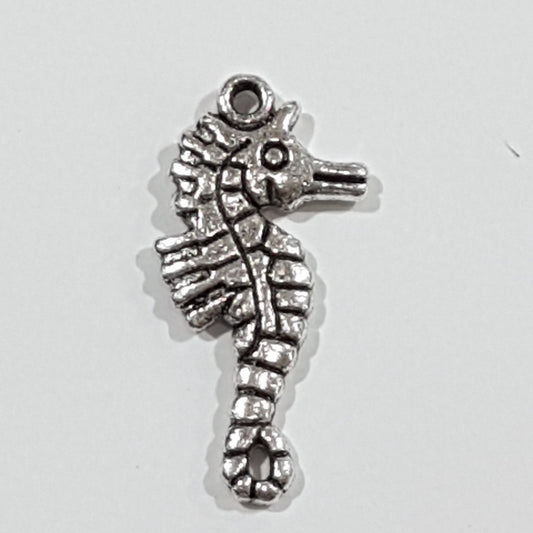 Large Silver Seahorse  Charm