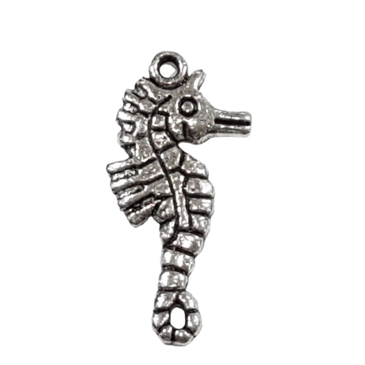 Large Silver Seahorse  Charm