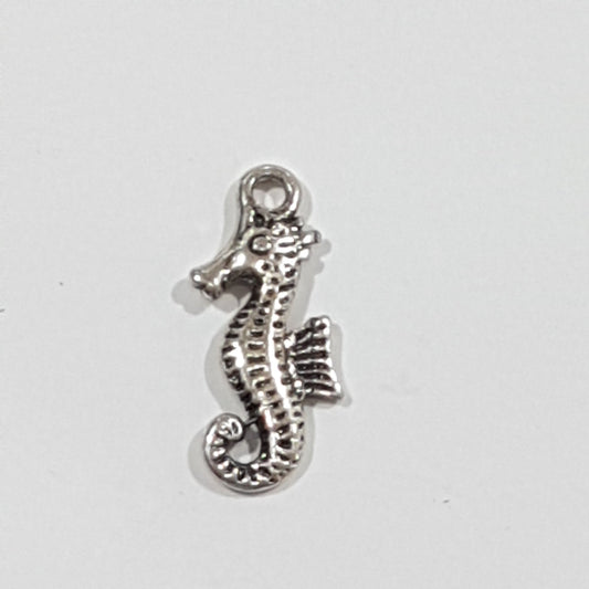 Small Silver Seahorse Charm