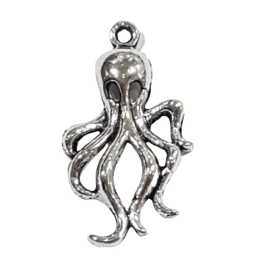 Silver Octopus Charm