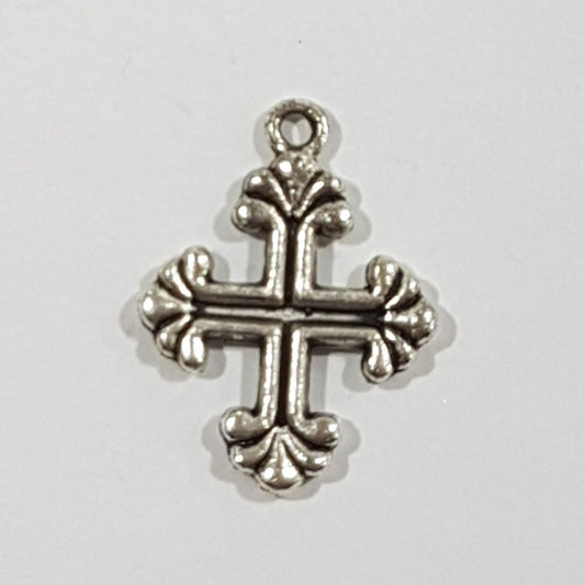 Small Cross Charm Silver