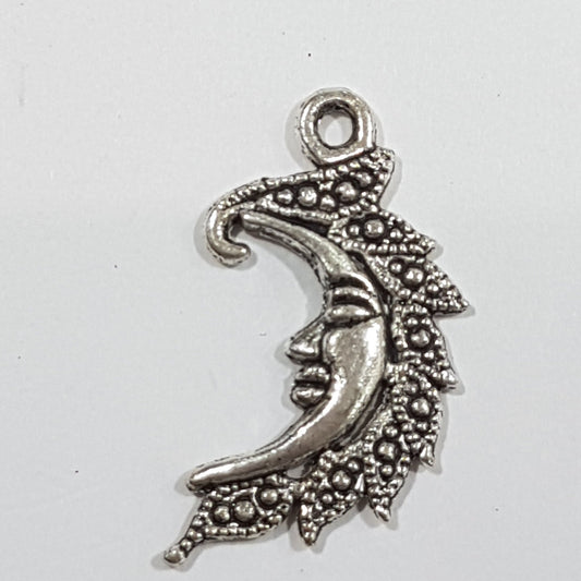 Silver Half Moon Charm