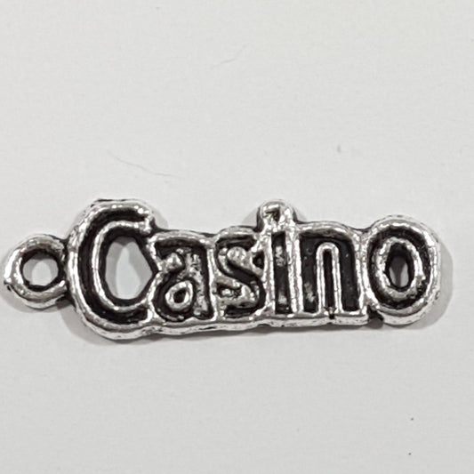 Silver Casino Charm